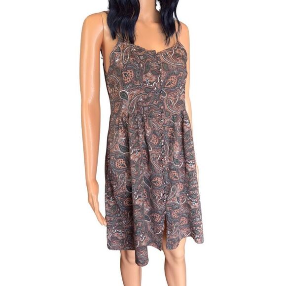 NWT Knot Sisters The Buckle Paisley Print Boho Mini Dress Size Small - Picture 3 of 6